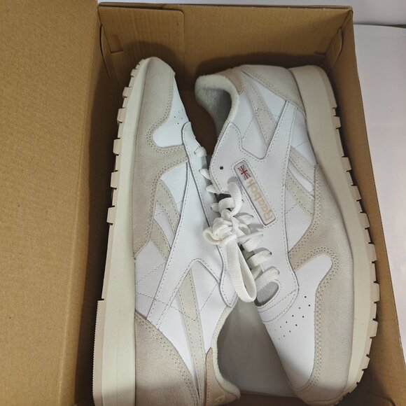 Reebok Classic Leather White/Beige Sneakers Size US 10.5 Mens 100032772 - Picture 11 of 12